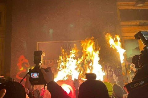 “ЄС” вимагає, аби Геращенко спростував заяву про організацію акції під ОП Порошенком