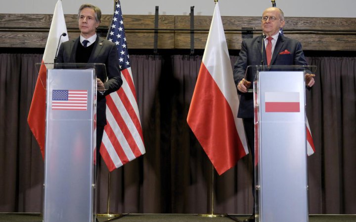 Блінкен поспілкувався з міністром закордонних справ Польщі про підтримку України