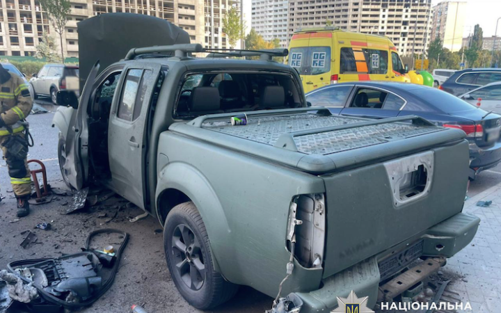 У Києві стався вибух в авто