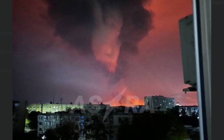 Унаслідок атаки безпілотників у російському Оренбурзі горить найбільший у світі газовий комплекс