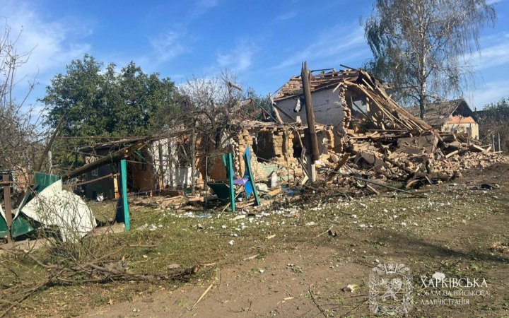 Унаслідок ударів РФ на Харківщині поранений цивільний, пошкоджені будинки та енергомережі
